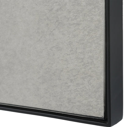 Puzzle Piece Mirror by Uttermost in black. Made from mirror, iron, mdf in a modern style.