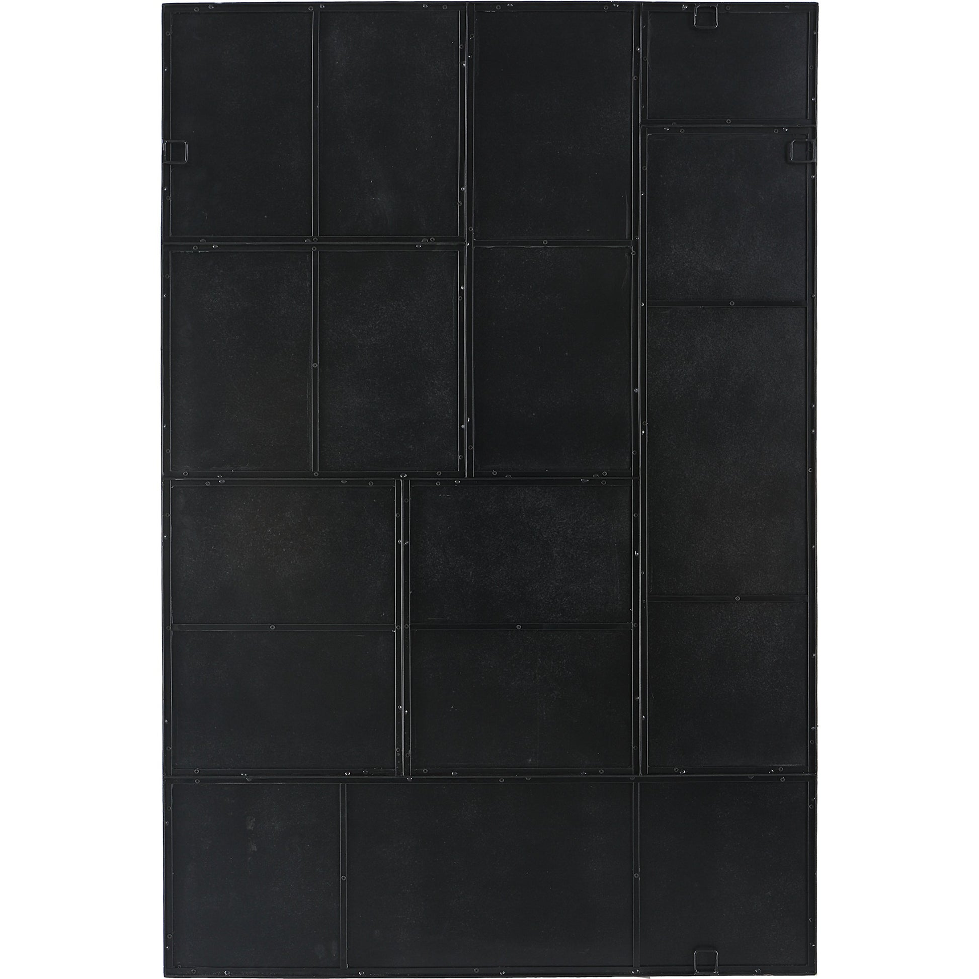 Puzzle Piece Mirror by Uttermost in black. Made from mirror, iron, mdf in a modern style.