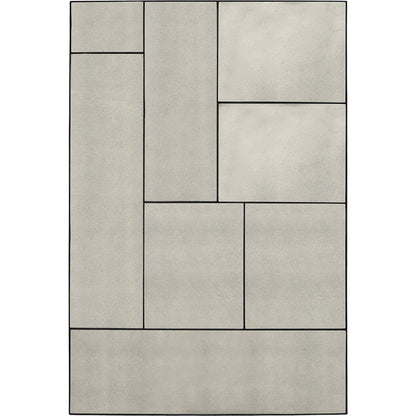 Puzzle Piece Mirror by Uttermost in black. Made from mirror, iron, mdf in a modern style.