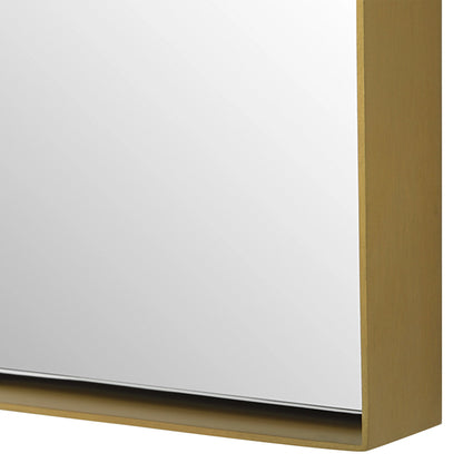 Sidney Arch Mirror by Uttermost in brass. Made from stainless steel, mdf, glass in a modern style.