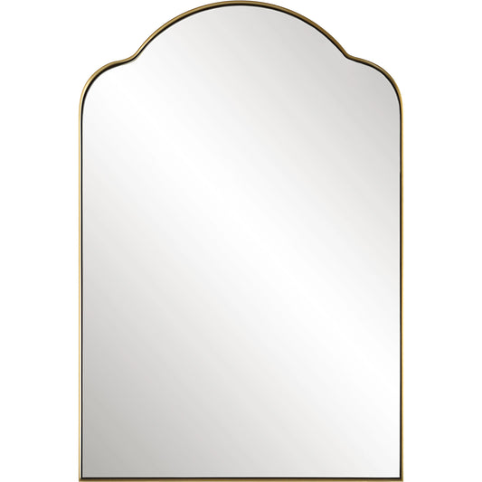 Sidney Arch Mirror by Uttermost in brass. Made from stainless steel, mdf, glass in a modern style.