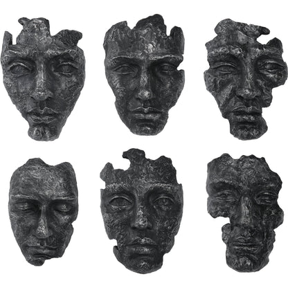 Self-Portrait Wall Decor by Uttermost in steel gray. Made from polyresin in a modern style.