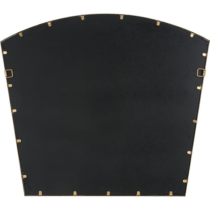 Boundary Arch Mirror by Uttermost in antiqued gold leaf. Made from iron, mdf, mirror in a modern style.