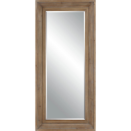 Missoula Mirror by Uttermost in gray wash. Made from fir, mdf, mirror in a modern style.
