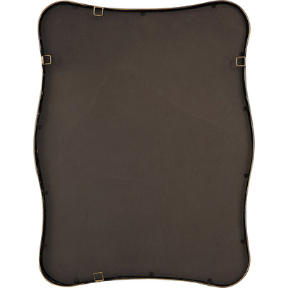 Pavia Curvy Vanity Mirror by Uttermost in gold. Made from iron, mirror, mdf in a modern style.