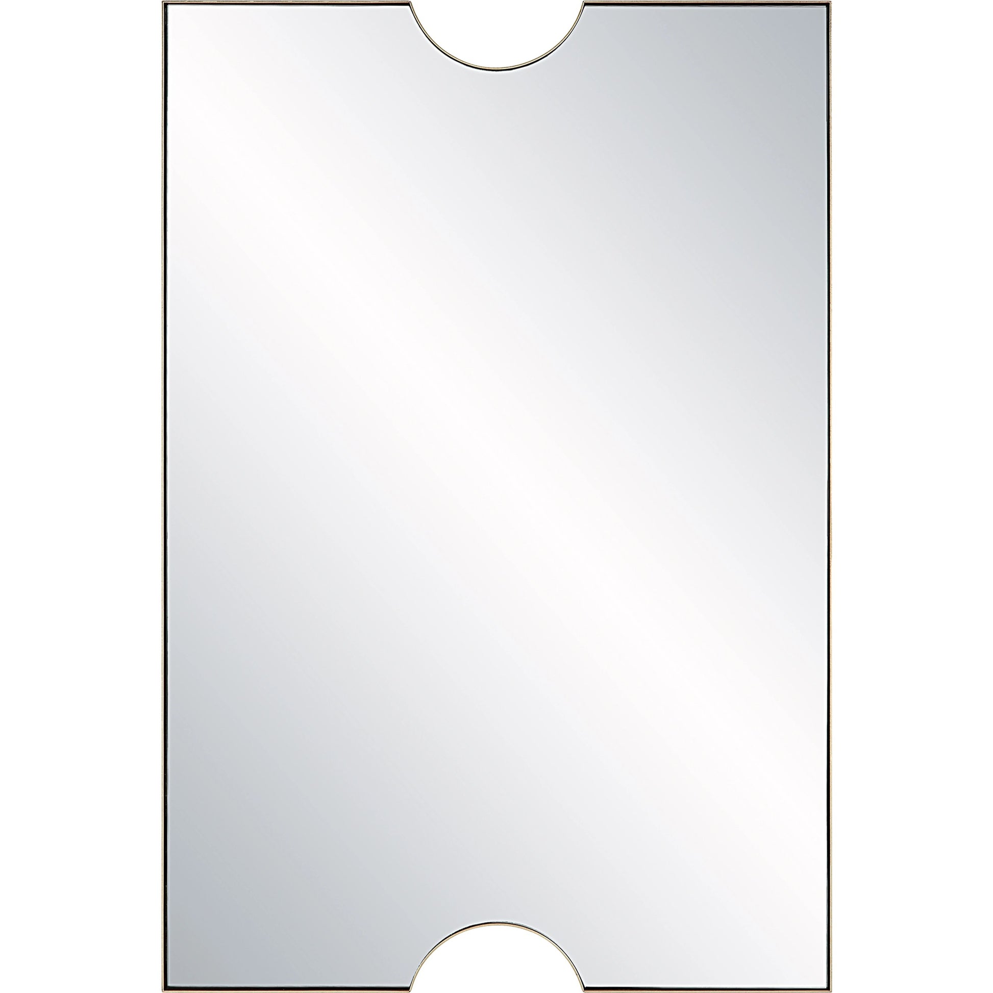 Ticket Vanity Mirror by Uttermost in gold. Made from iron, mirror, mdf in a modern style.