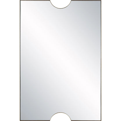 Ticket Vanity Mirror by Uttermost in gold. Made from iron, mirror, mdf in a modern style.