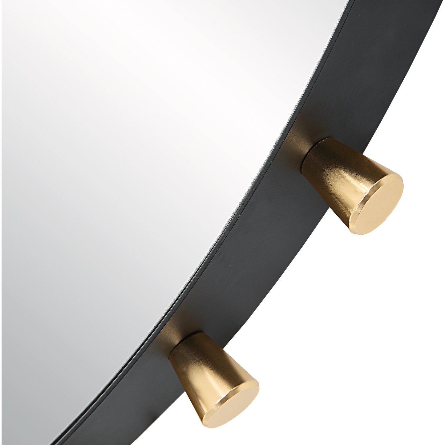 003 SI-2108087 | Additional Silo | Cosmopolitan Round Mirror by Uttermost in brass. Made from iron, mirror, mdf, aluminium alloy in a modern style.