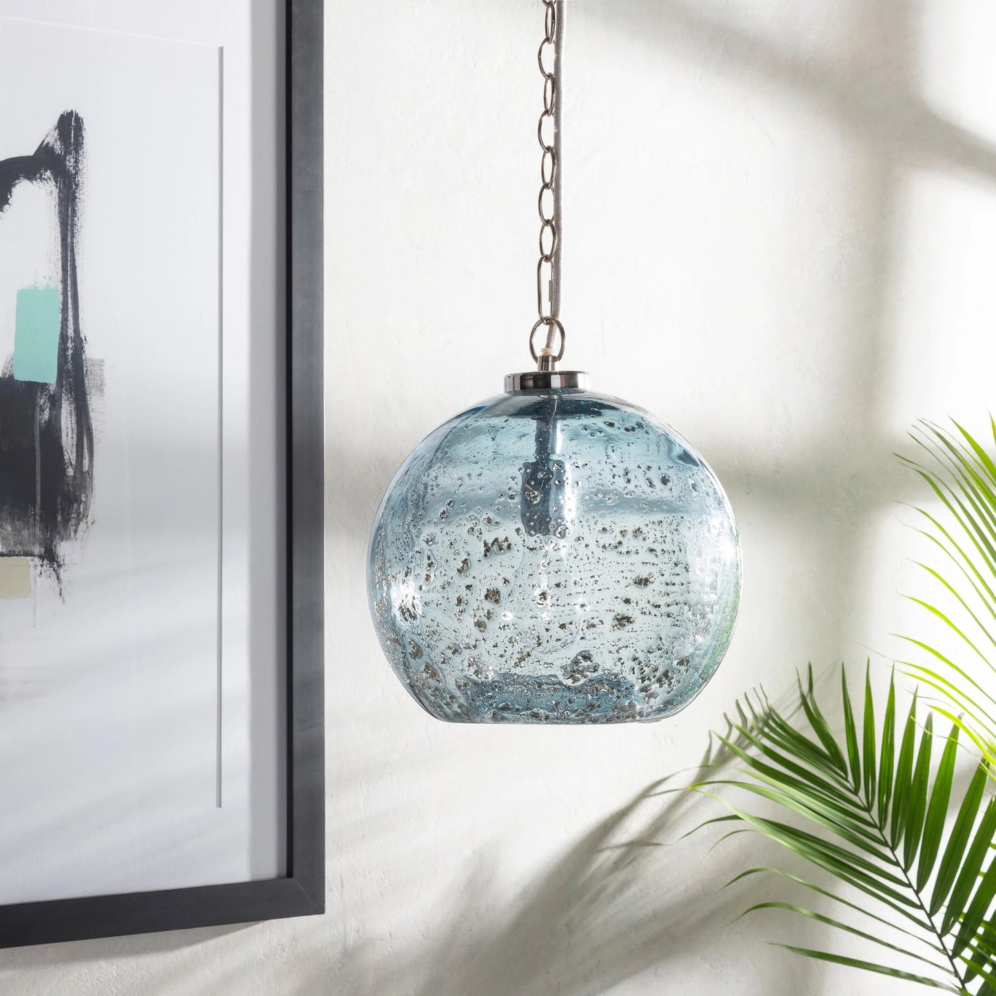 004 SR-754760 | Lifestyle | Mist - 23483 by Livabliss in multi and blue. Made from glass, metal in a modern style.