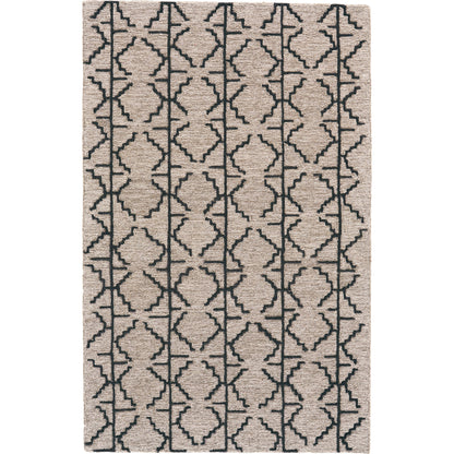 Enzo Transitional Geometric Rug - 8732F by Feizy in black, taupe, gray. Made from wool in a unique style.