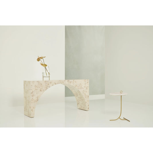 Tranquility Accent Table by Miranda Kerr Home in gold. Made from unique in a modern style.
