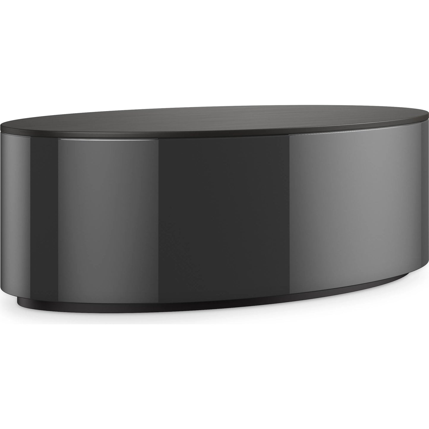 003 SI-2250449 | Additional Silo | Adele Oval Cocktail Table by Caracole in brushed deep bronze, deep bronze, almost black. Made from metal in a modern style.