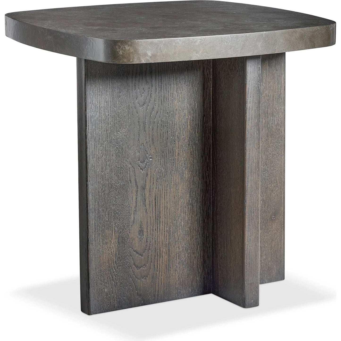 003 SI-2539263 | Additional Silo | Monroe Side Table by Bernhardt in brown. Made from wood, stone in a unique style.