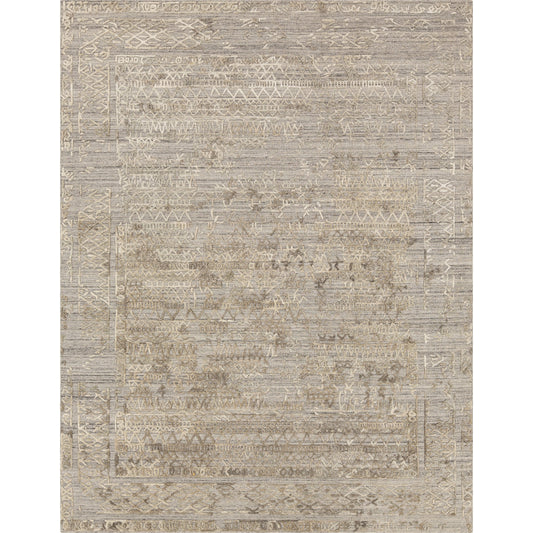 Makalu Rug - 24191 by Surya in medium gray, dusty sage, brown, black. Made from 70% viscose, 30% wool in a unique style.