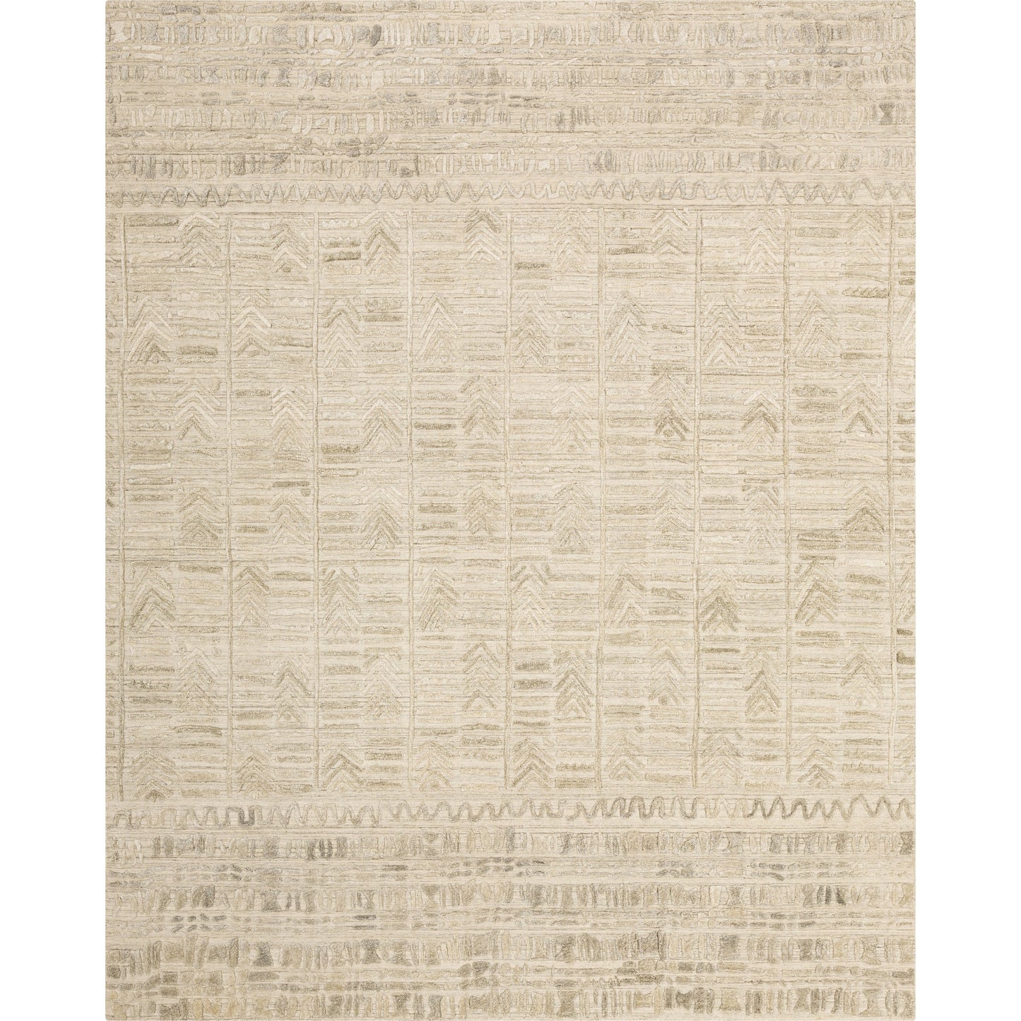 001 SR-880608,SR-880609,SR-880610 | Primary Silo | Makalu MKL-2304 Rug by Surya in taupe, dusty sage, oatmeal, sage. Made from 70% viscose, 30% wool in a unique style.