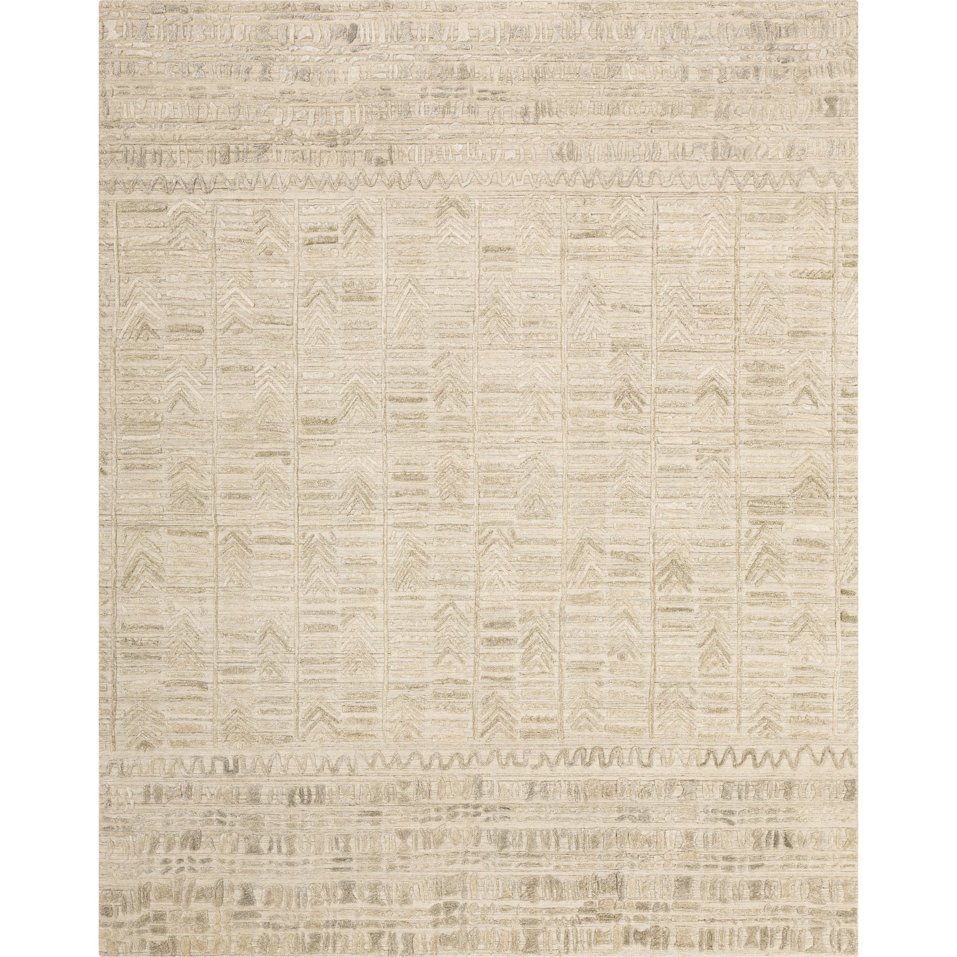 Makalu MKL-2304 Rug by Surya in taupe, dusty sage, oatmeal, sage. Made from 70% viscose, 30% wool in a unique style.