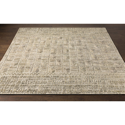 Makalu MKL-2304 Rug by Surya in taupe, dusty sage, oatmeal, sage. Made from 70% viscose, 30% wool in a unique style.