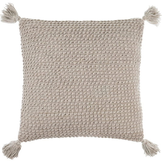 Makrome Pillow - 13253 by Surya. Made from front: 100% wool, back: 100% cotton in a unique style.
