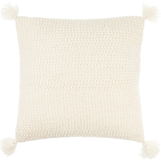 Makrome Pillow - 13253 by Surya. Made from front: 100% wool, back: 100% cotton in a unique style.