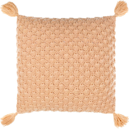 Makrome Pillow - 17884 by Surya. Made from front: 100% wool, back: 100% cotton in a transitional style.