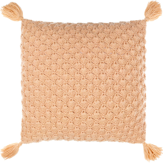 Makrome Pillow - 17884 by Surya. Made from front: 100% wool, back: 100% cotton in a unique style.