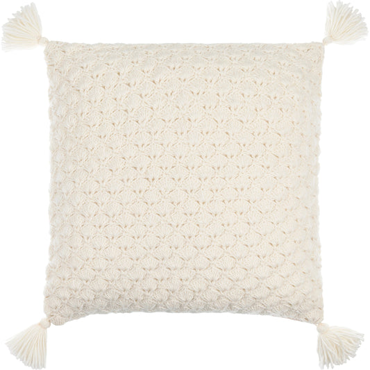 Makrome Pillow - 17884 by Surya. Made from front: 100% wool, back: 100% cotton in a unique style.