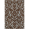 Dark Brown, Sage / 2'6" x 8'