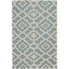 Teal, Cream / 2' x 3'