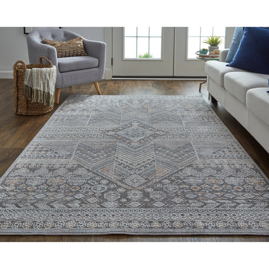Francisco Transitional Rug - 39GDF by Feizy in ivory, gray. Made from unique in a unique style.