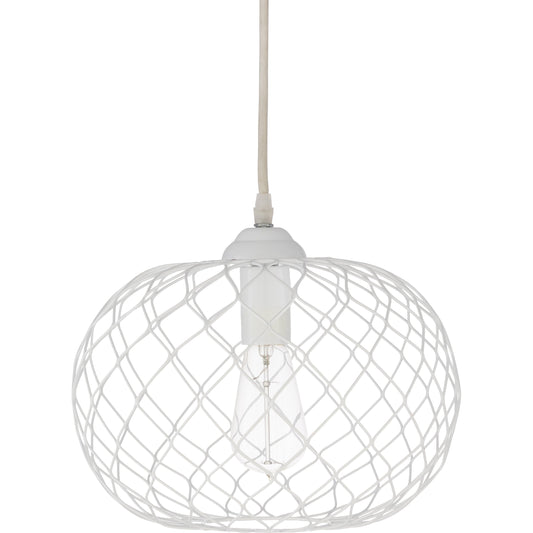 Matilda Ceiling Light - 23459 by Surya in white and white. Made from metal in a coastal style.