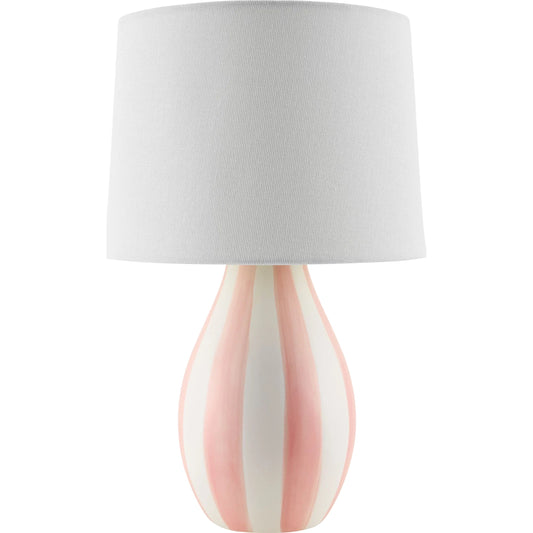 Melbu Accent Table Lamp by Livabliss in hand painted. Made from ceramic, linen, polyester in a eclectic & global style.
