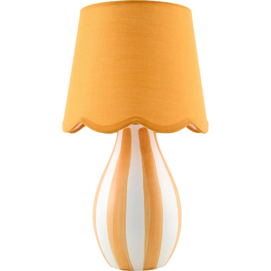 Melbu Accent Table Lamp by Livabliss in hand painted. Made from ceramic, seagrass, polyester in a unique style.