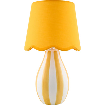 Melbu Accent Table Lamp by Livabliss in hand painted. Made from ceramic, seagrass, polyester in a unique style.