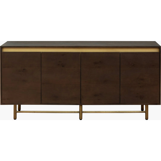 Molander Sideboard - 530945 by Surya. Made from oak veneer, steel in a modern style.