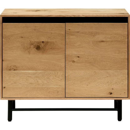 Molander Cabinet by Surya. Made from oak veneer, steel in a transitional style.
