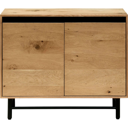 Molander Cabinet by Surya. Made from oak veneer, steel in a transitional style.