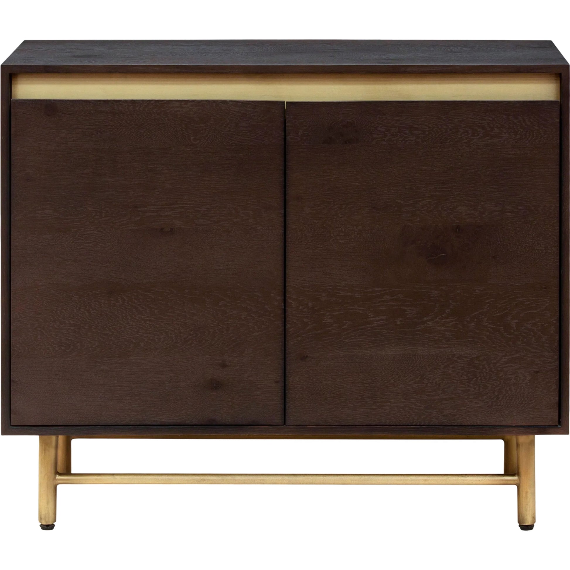Molander Cabinet by Surya. Made from oak veneer, steel in a transitional style.