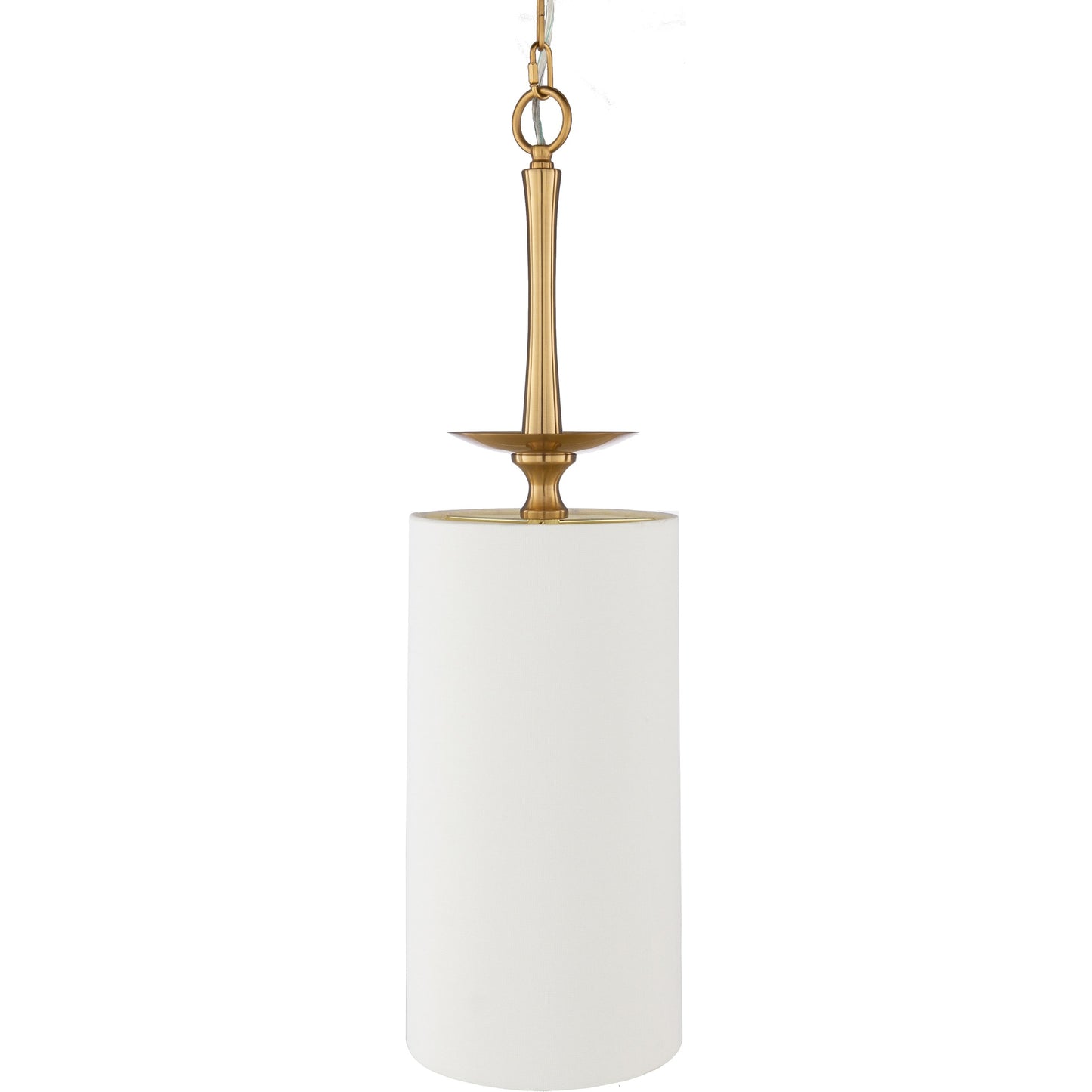 000 S-347921 | Primary Silo | Malani Ceiling Light - 23161 by Surya in metallic brass, white, translucent and n/a, white. Made from cotton, metal in a traditional style.
