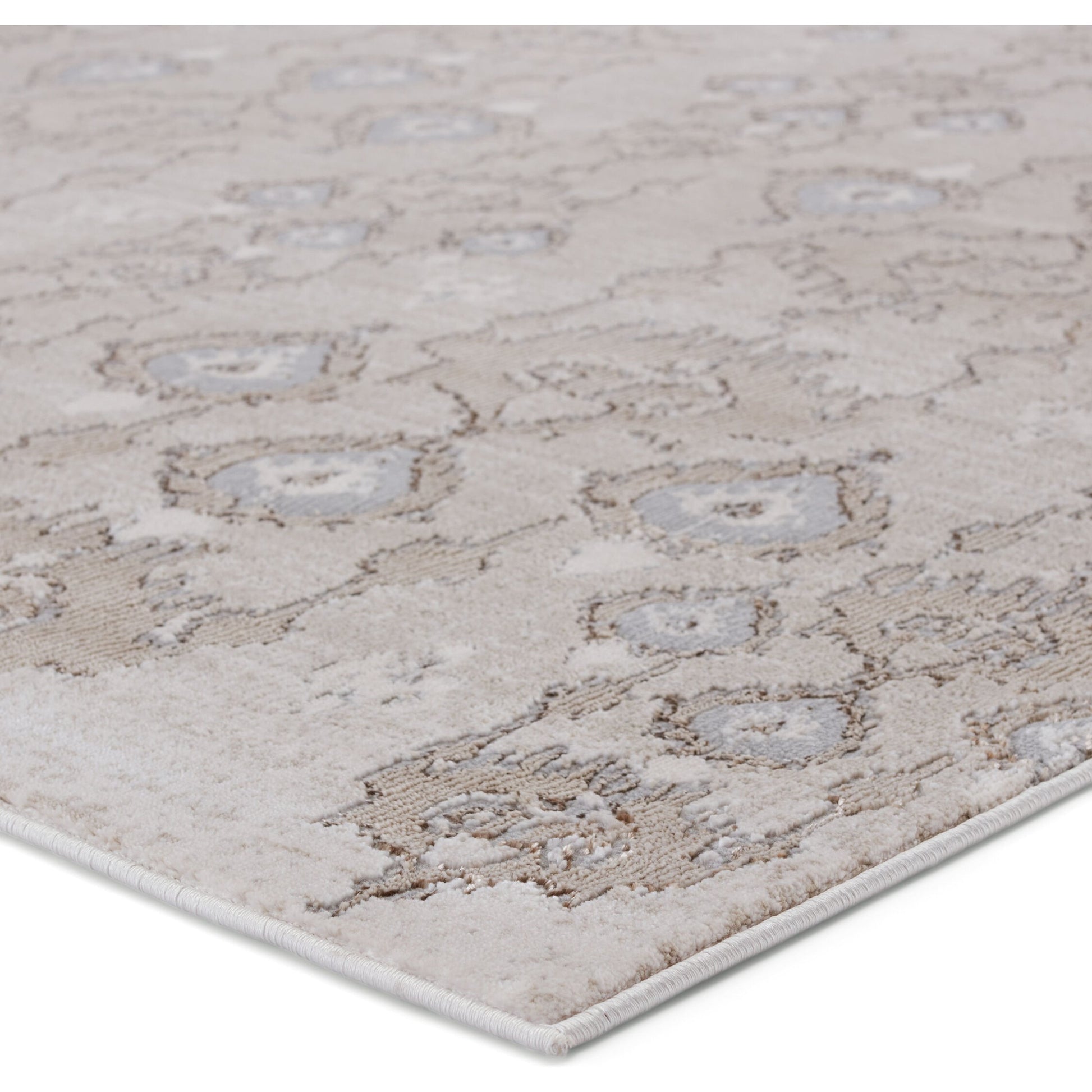 Malilla by Nikki Chu MLI01 Rug by Jaipur Living in taupe, gray. Made from 65% polyester 35% polypropylene in a unique style.