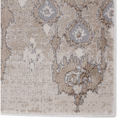 Malilla by Nikki Chu MLI01 Rug by Jaipur Living in taupe, gray. Made from 65% polyester 35% polypropylene in a unique style.