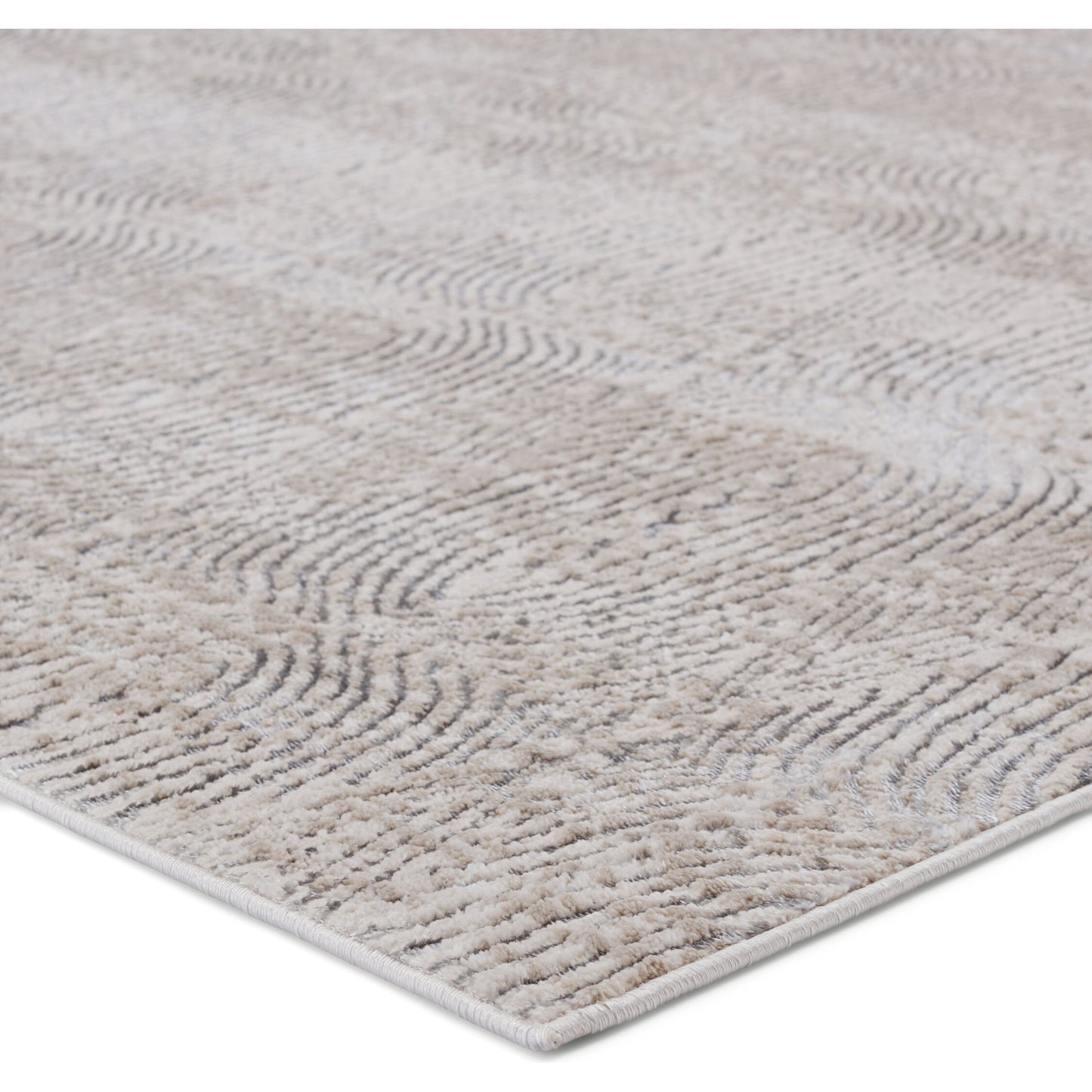 003 SI-1781890,SI-1781891,SI-1781892,SI-1781893,SI-1781894,SI-2386301 | Closeup | Malilla by Nikki Chu MLI05 Rug by Jaipur Living in cream, gray. Made from 65% polyester 35% polypropylene in a unique style.