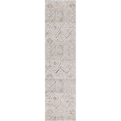Malilla by Nikki Chu MLI06 Rug by Jaipur Living in cream, taupe. Made from 65% polyester 35% polypropylene in a unique style.