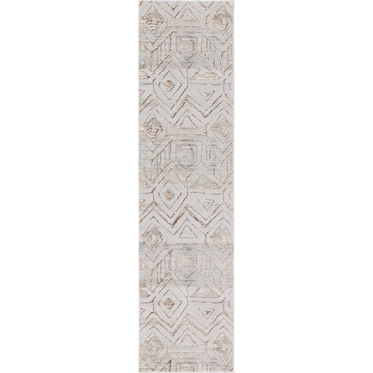 Malilla by Nikki Chu MLI06 Rug by Jaipur Living in cream, taupe. Made from 65% polyester 35% polypropylene in a unique style.