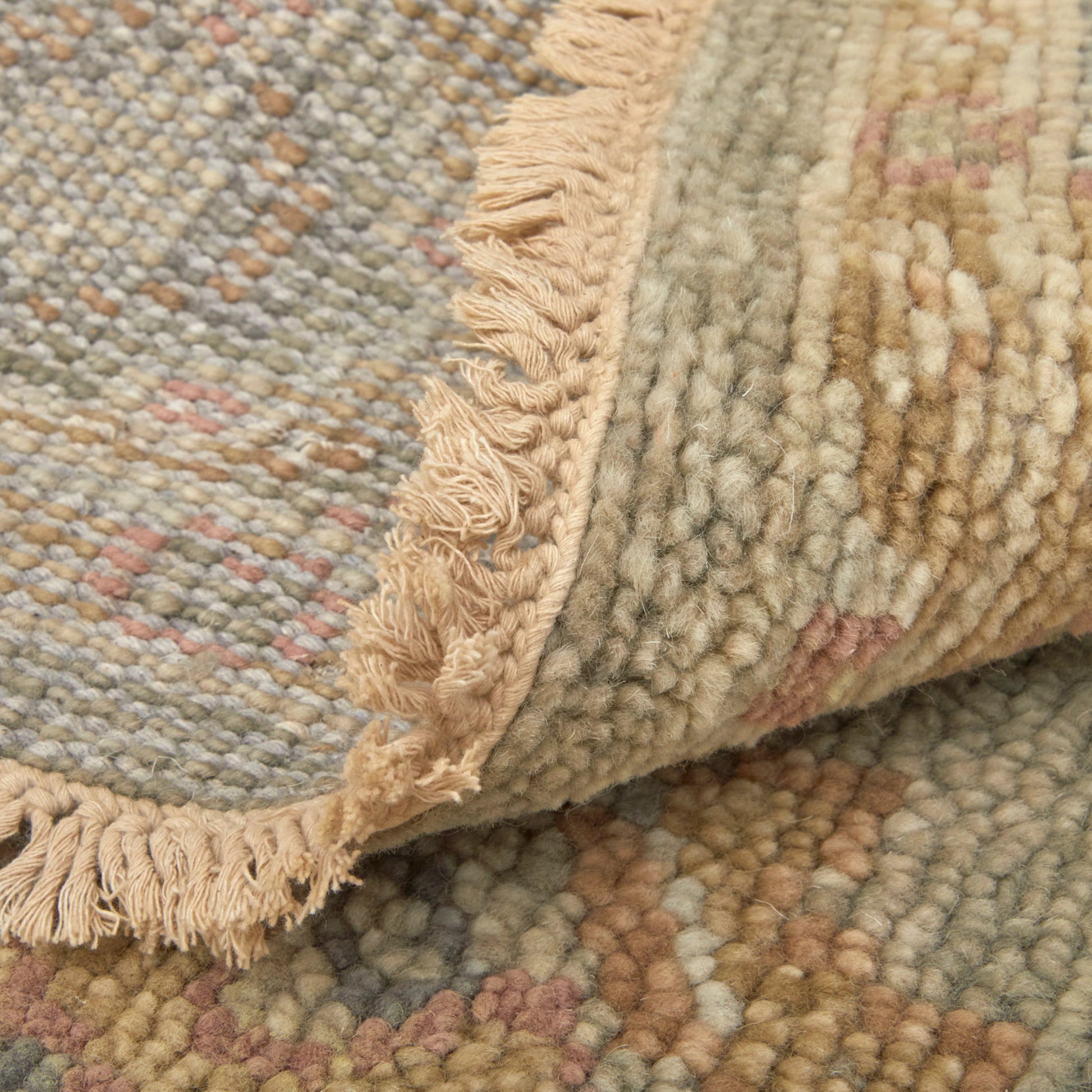 Carrington Traditional Oriental Rug - 6504F by Feizy in gray, gold, pink. Made from wool in a unique style.