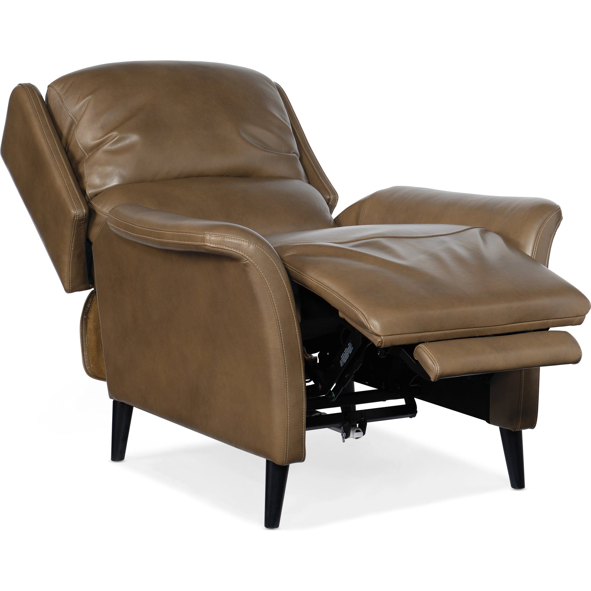 Deacon Power Recliner by Hooker Furniture. Made from leather in a traditional style.