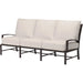 La Jolla Outdoor Sofa by Sunset West in browns. Made from aluminum in a modern style.