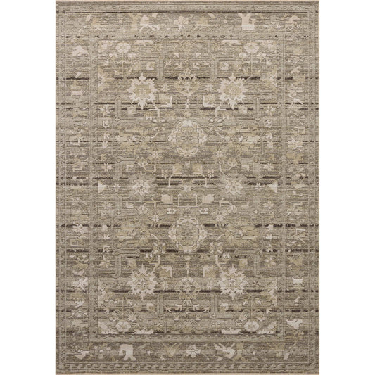 Milena MLE-01 Rug by Loloi in sage, ivory. Made from polyes