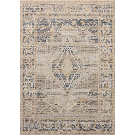 Milena MLE-04 Rug by Loloi in natural, ivory. Made from pol