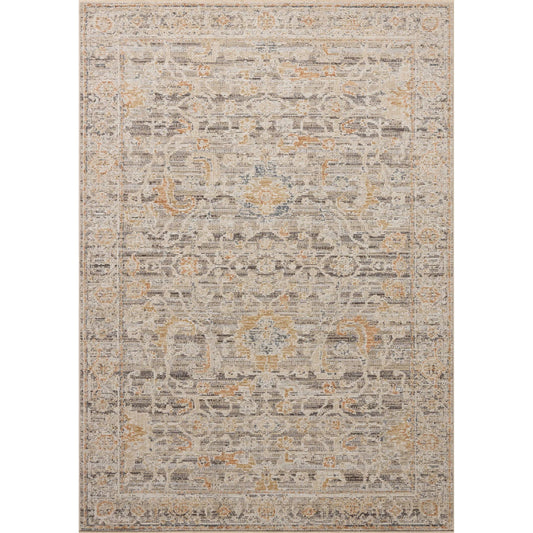Milena MLE-05 Rug by Loloi in charcoal, apricot. Made from 