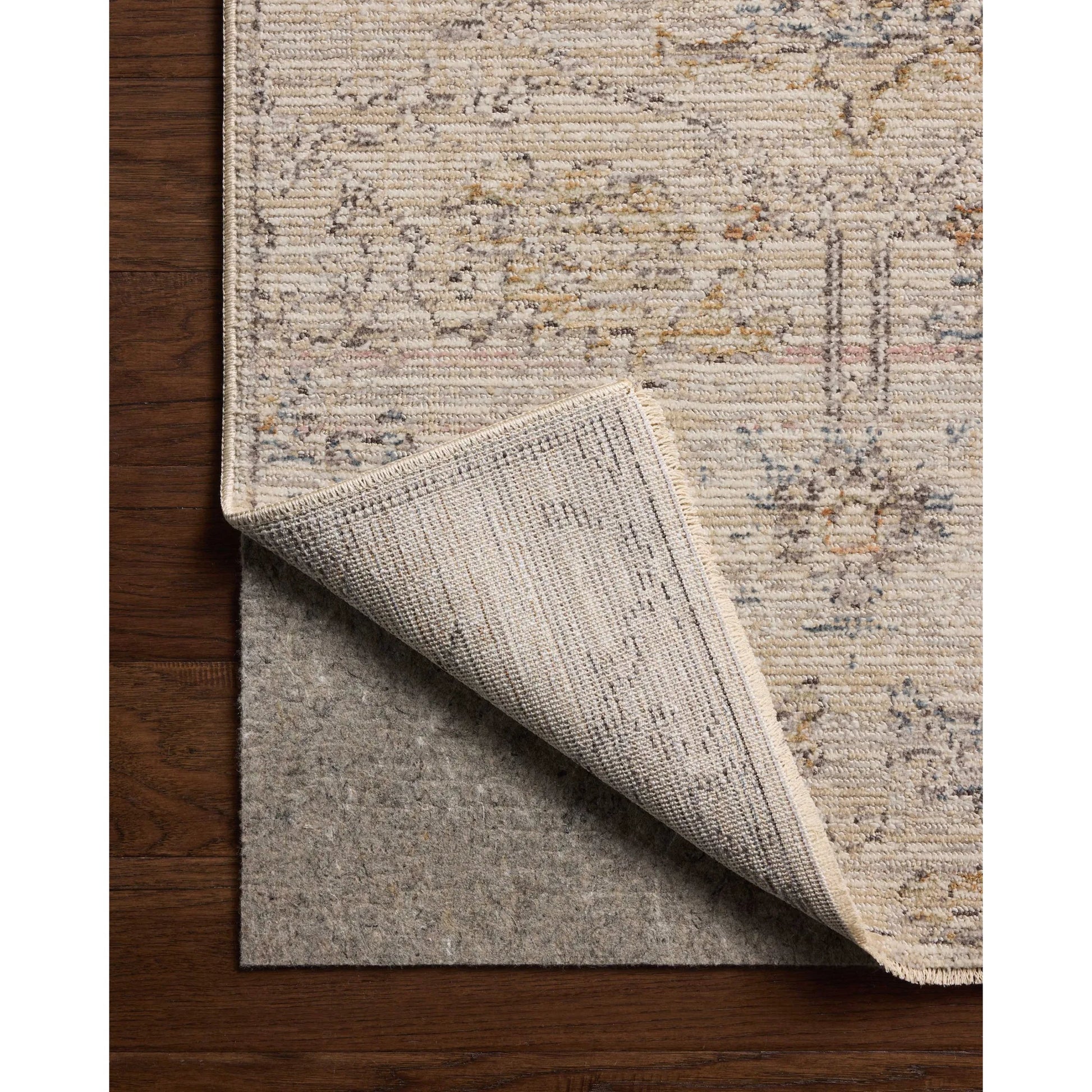 Milena MLE-07 Rug by Loloi in ivory, granite. Made from polyester in a unique style.